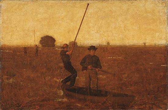 The Artist and His Father Hunting Reed Birds